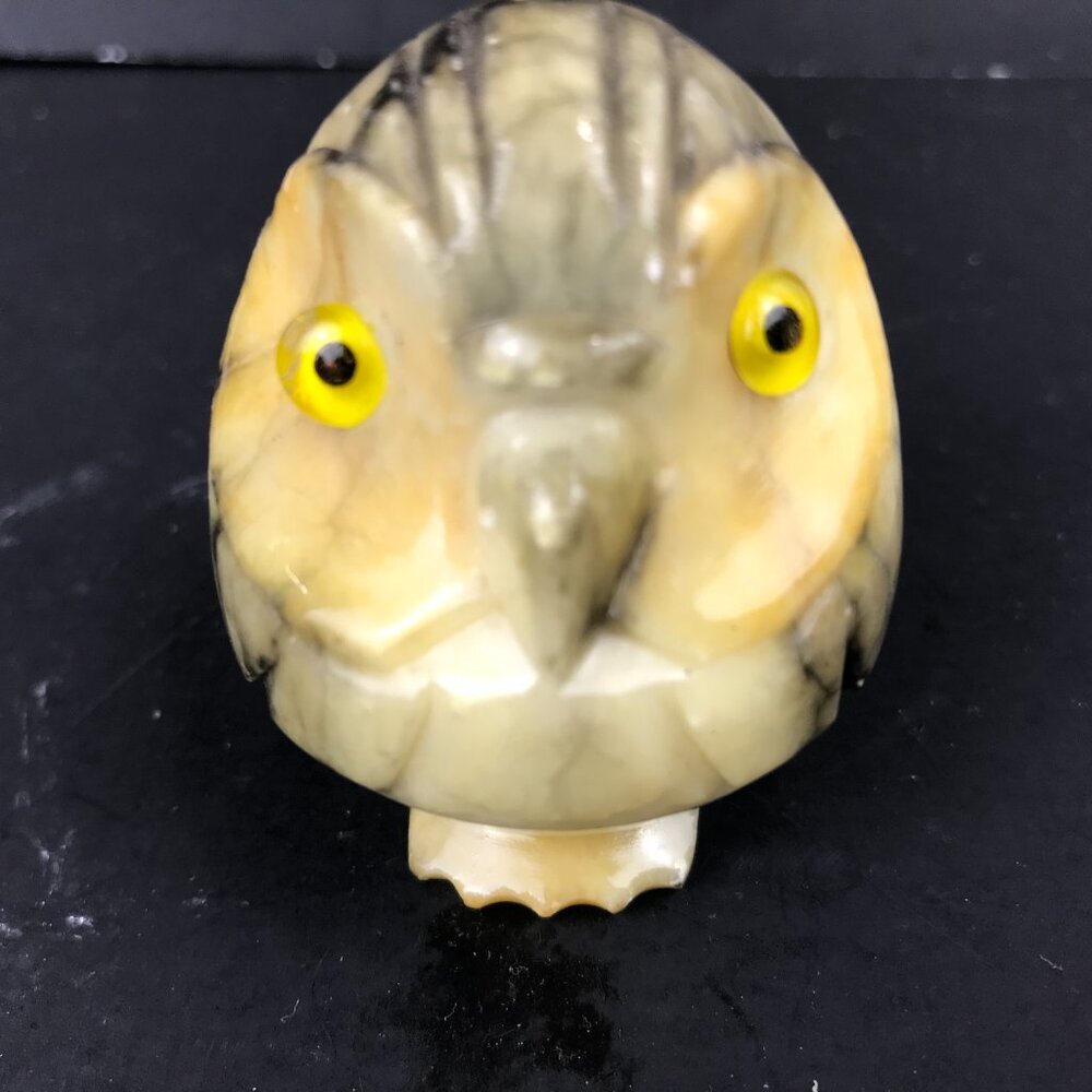 Alabaster stone owl, 2.5", made in Italy